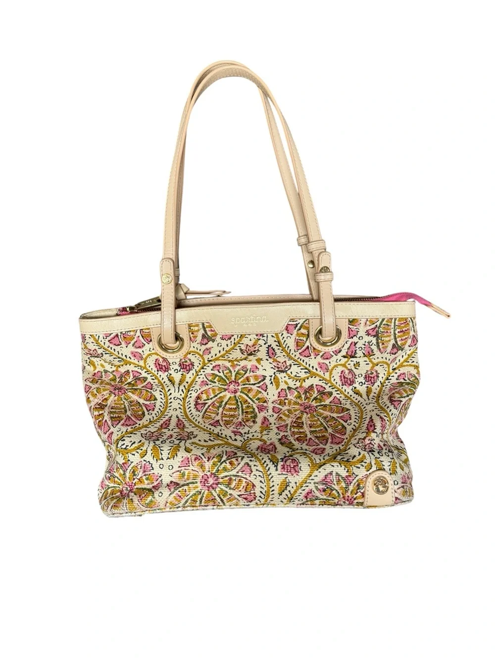 Spartina 449 Pepper Hall Tote Shoulder Bag Handbag Zip Top Purse